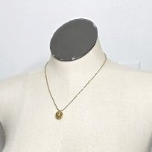 Coach Goldtone Signature C Open Ball Necklace - Picture 3 of 5